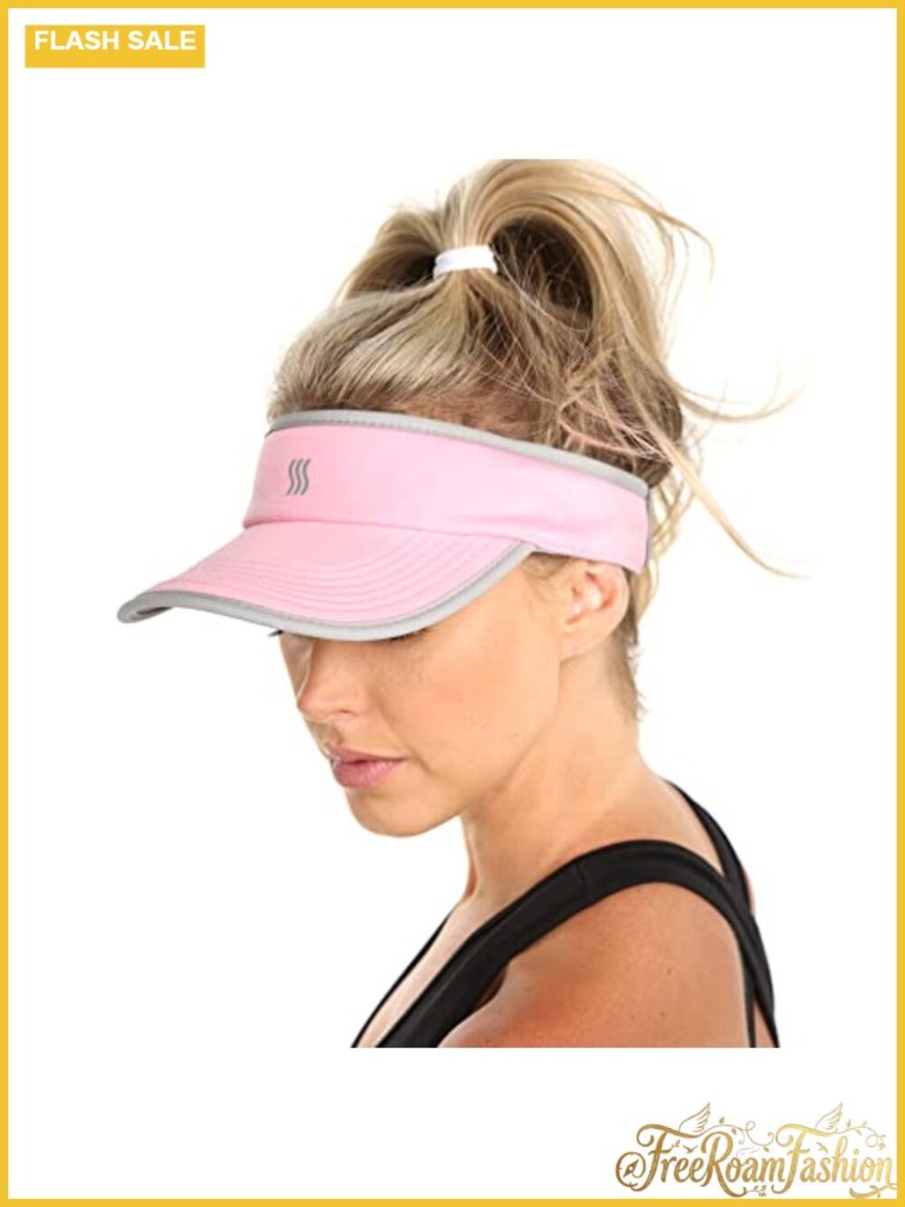 Bamboo Sweat-Wicking Sport Visor Adjustable Running Golf Tennis